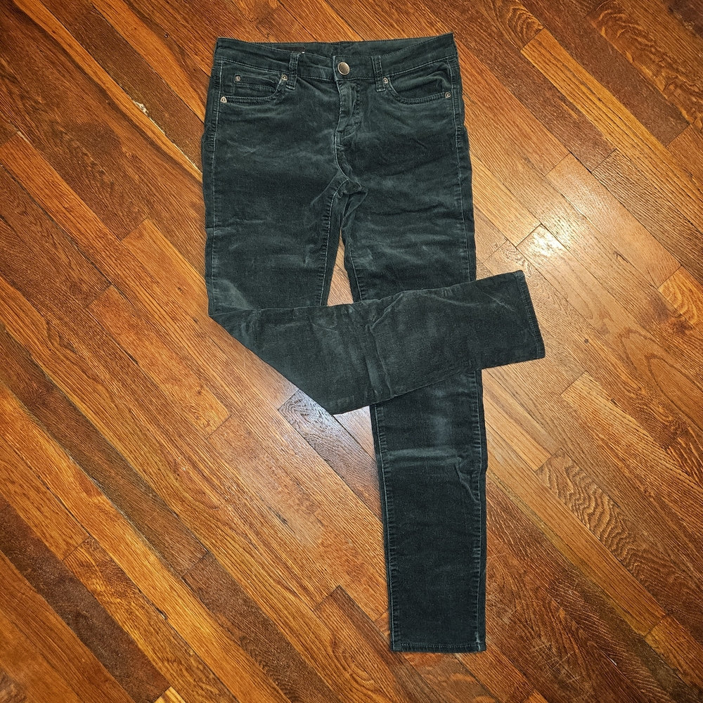 Kut from the Kloth Dark Green Skinny Corduroys